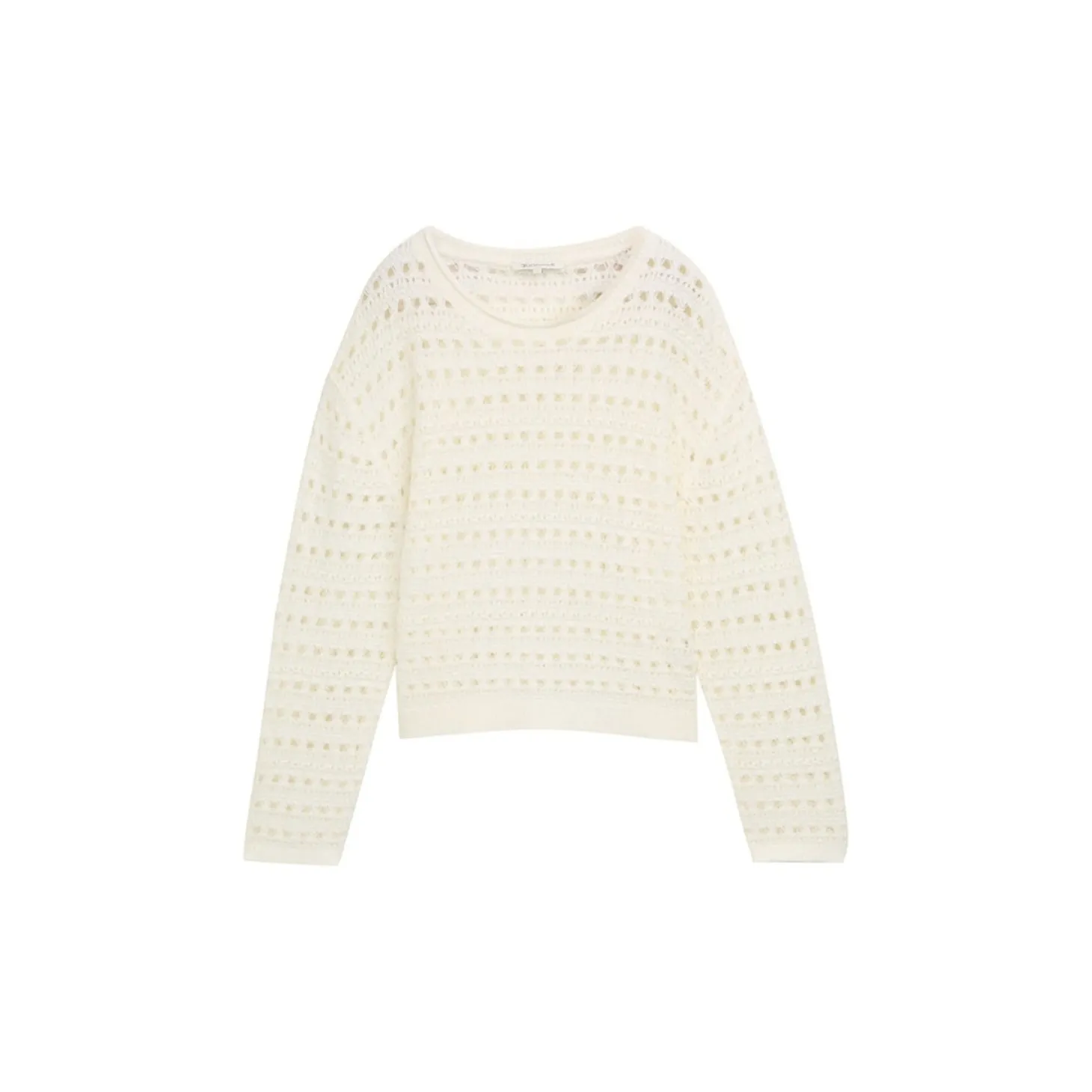 Open knit pullover