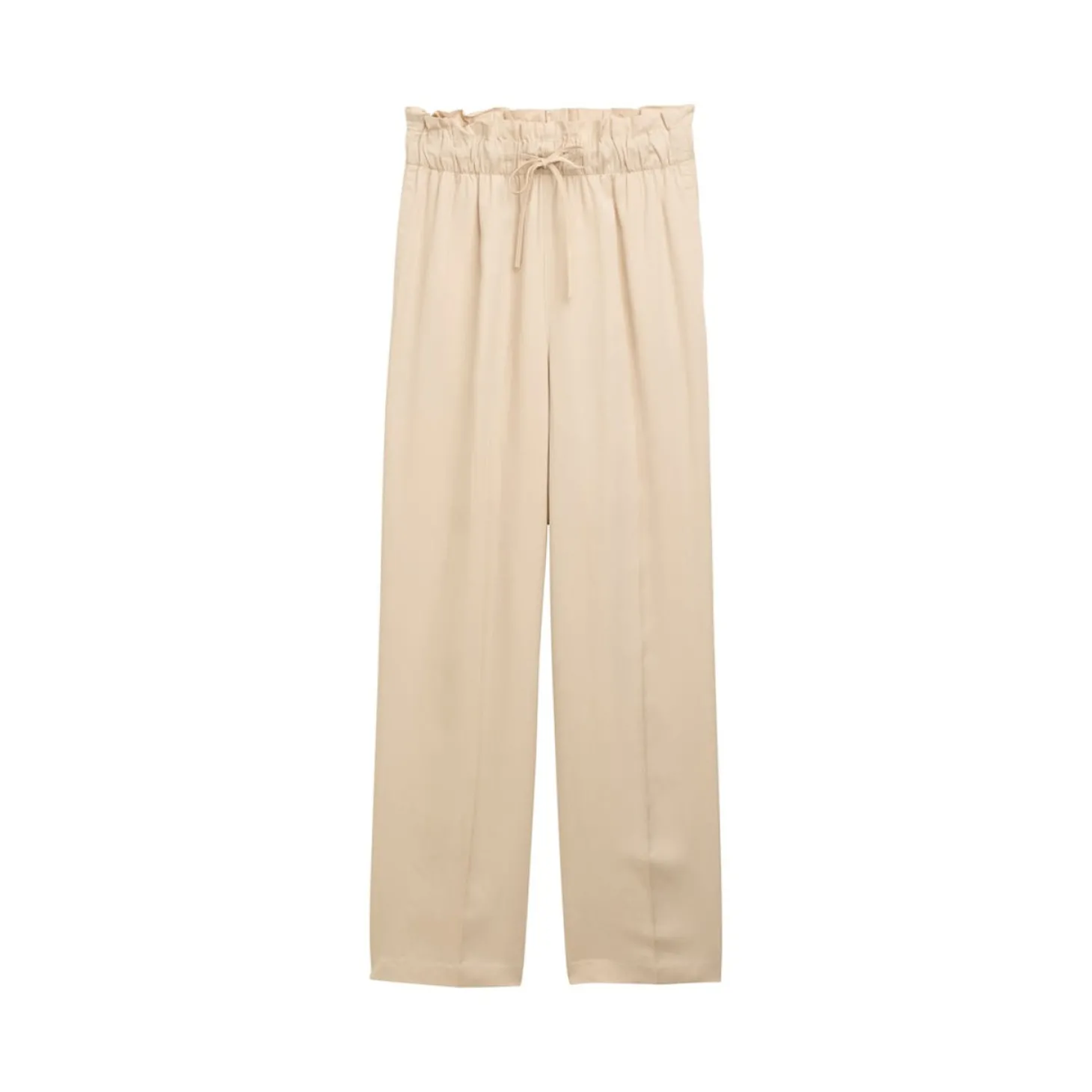 Paperbag wide leg pants