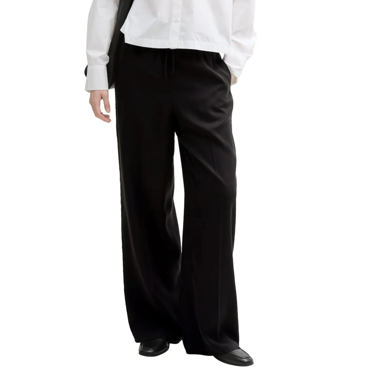 Paperbag wide leg pants
