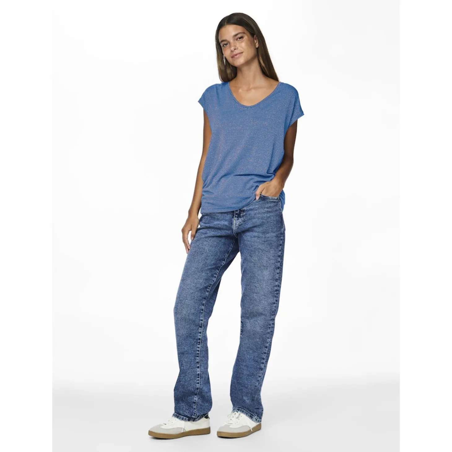 PCBILLO TEE LUREX STRIPES NOOS