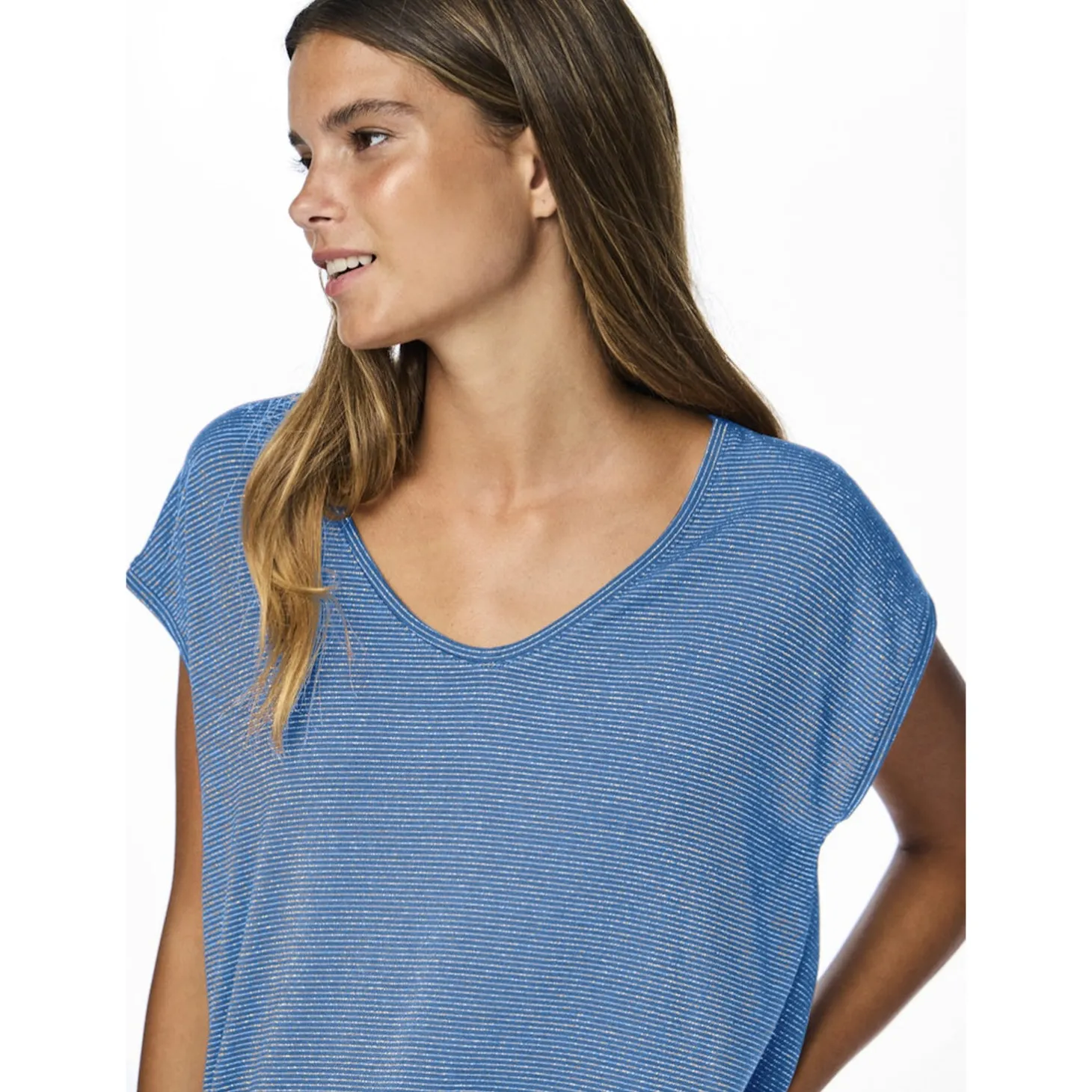 PCBILLO TEE LUREX STRIPES NOOS