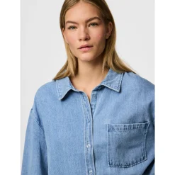 PCMAISIE LS DENIM SHIRT NOOS B