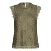 PCOLLINE SL LACE TOP WVN NOOS