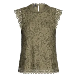 PCOLLINE SL LACE TOP WVN NOOS