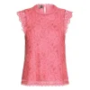PCOLLINE SL LACE TOP WVN NOOS