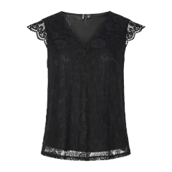 PCOLLINE SL LACE V-NECK TOP WV
