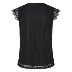 PCOLLINE SL LACE V-NECK TOP WV