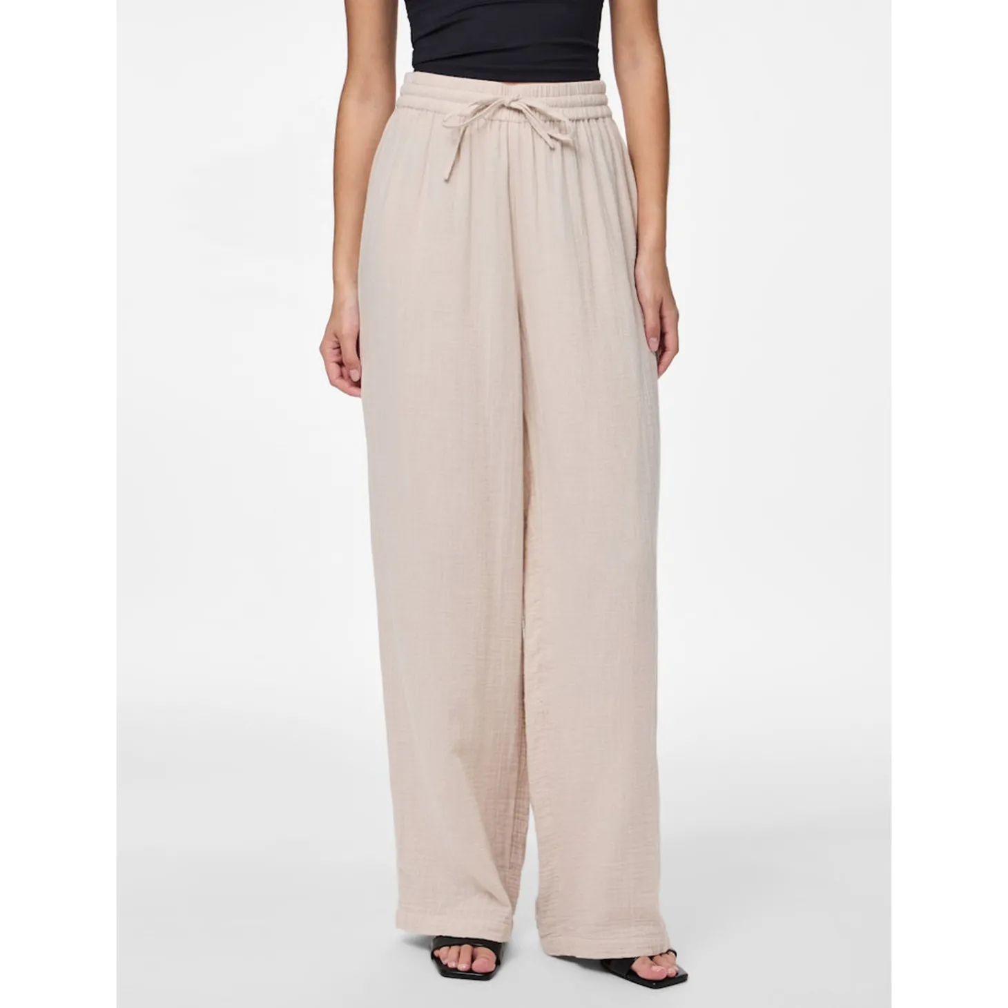 PCSASTINA HW WIDE PANTS WVN BC