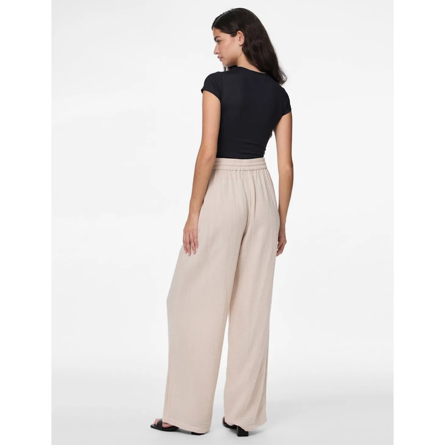 PCSASTINA HW WIDE PANTS WVN BC
