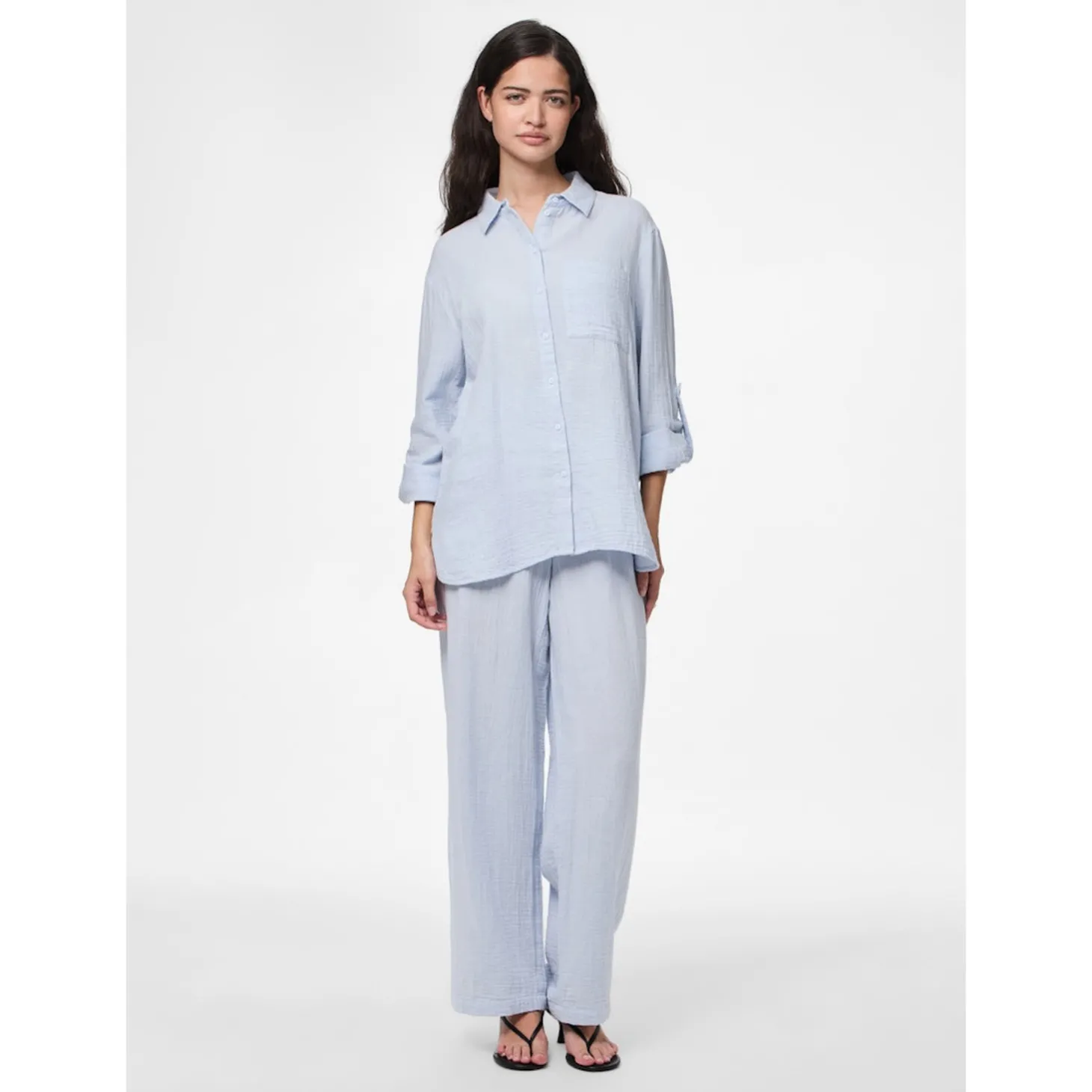 PCSASTINA LS SHIRT WVN BC