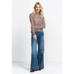 Plissee Mesh Longsleeve Recycl