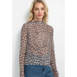 Plissee Mesh Longsleeve Recycl