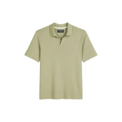 Polo, short sleeve, cotton lin