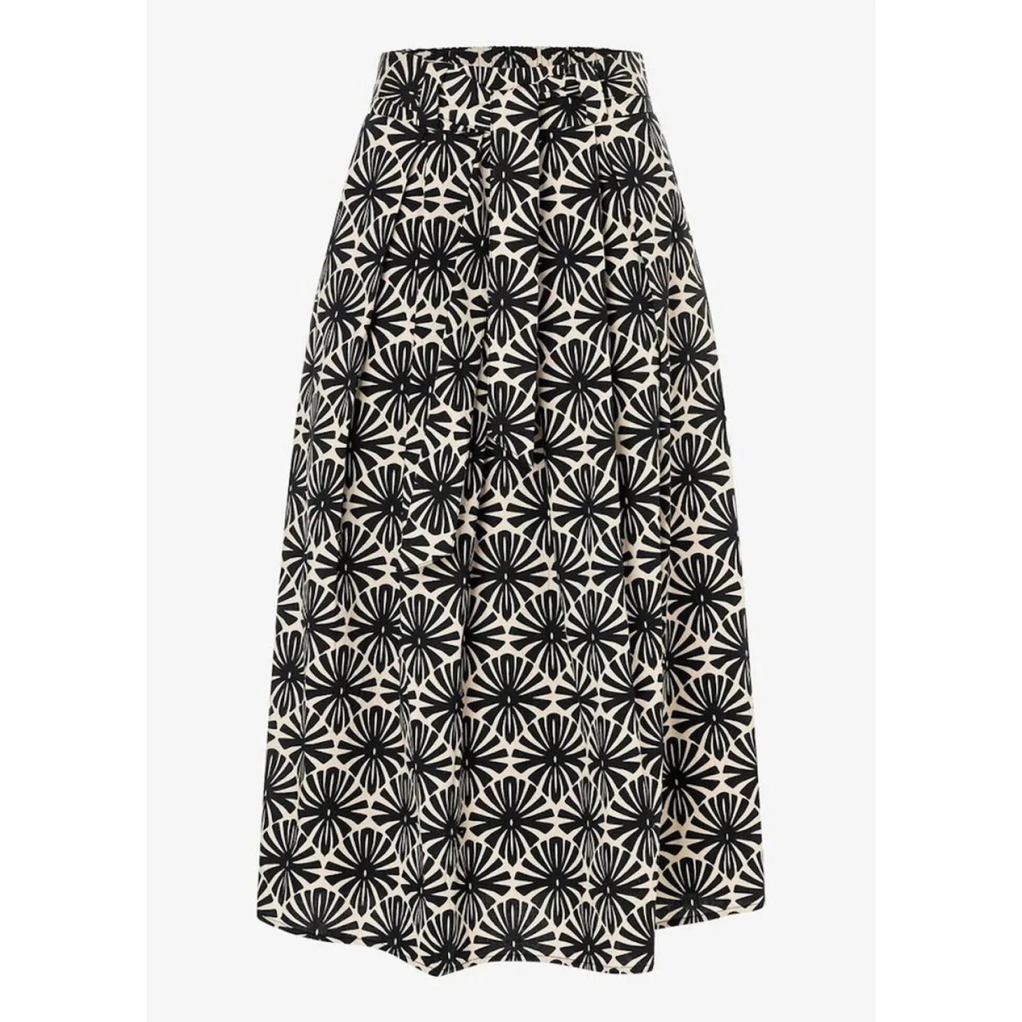 Poplin Print Skirt