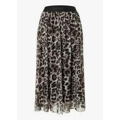 Printed Mesh Skirt
