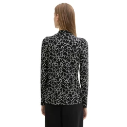 Printed mockneck T-shirt