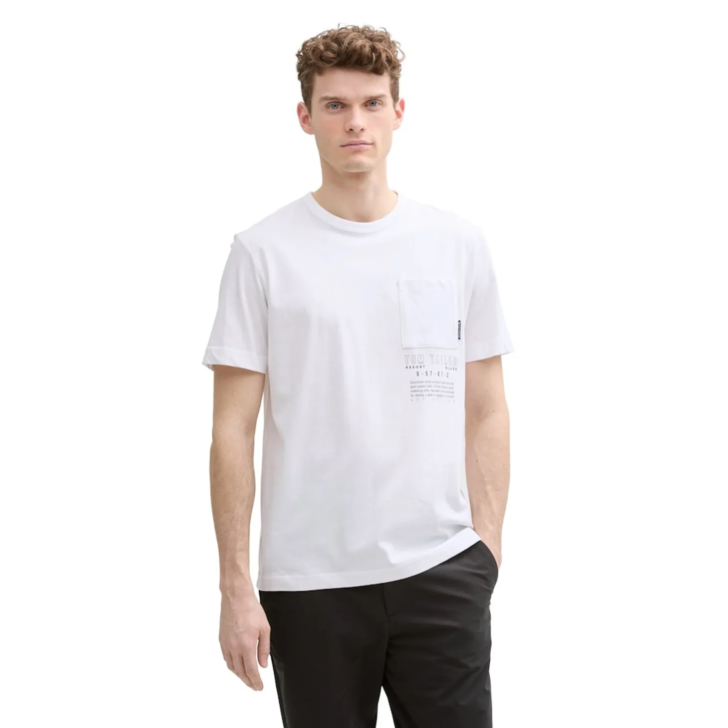 Printed pocket t-shirt