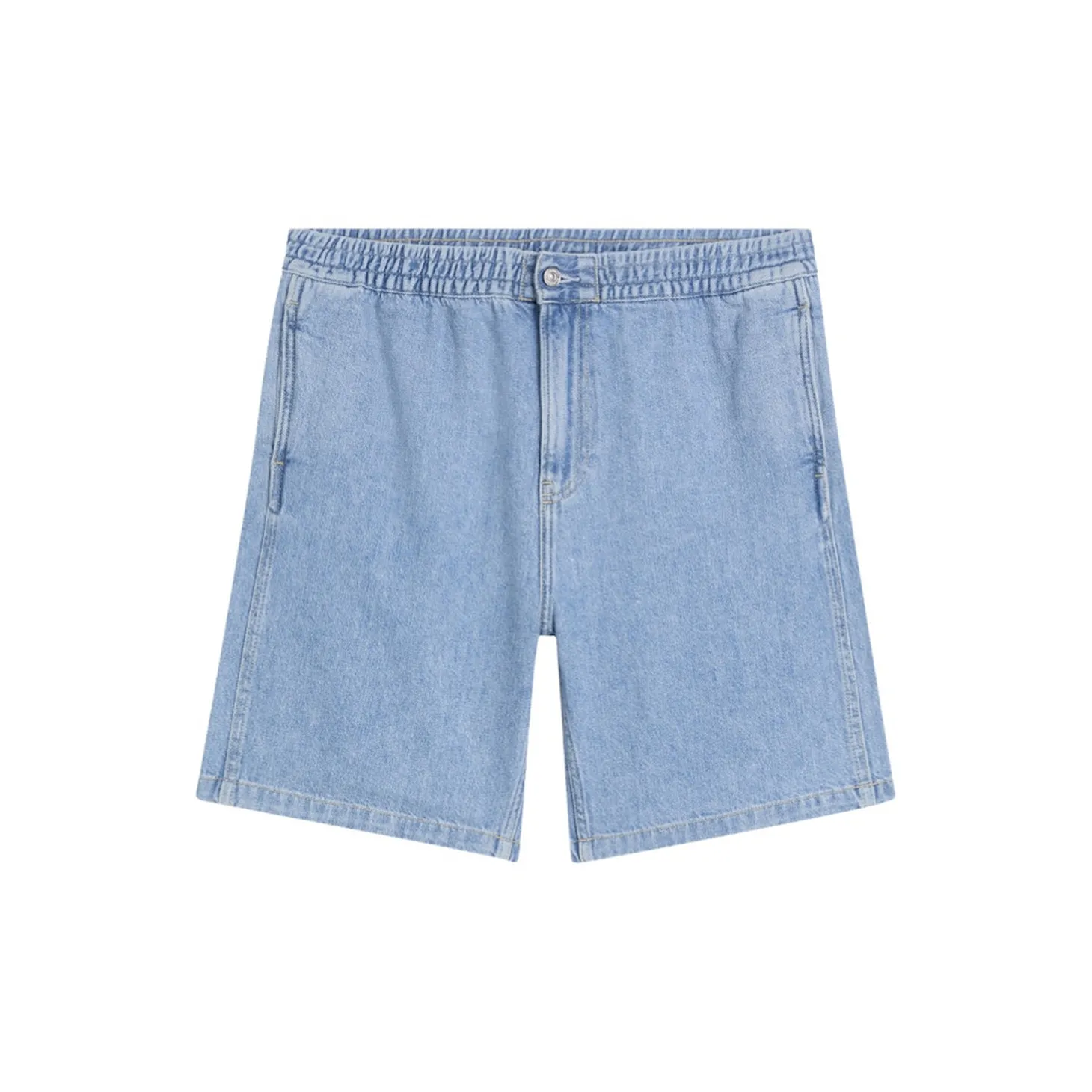 PULL ON RELAXED DENIM SHORT