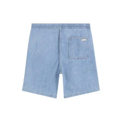 PULL ON RELAXED DENIM SHORT
