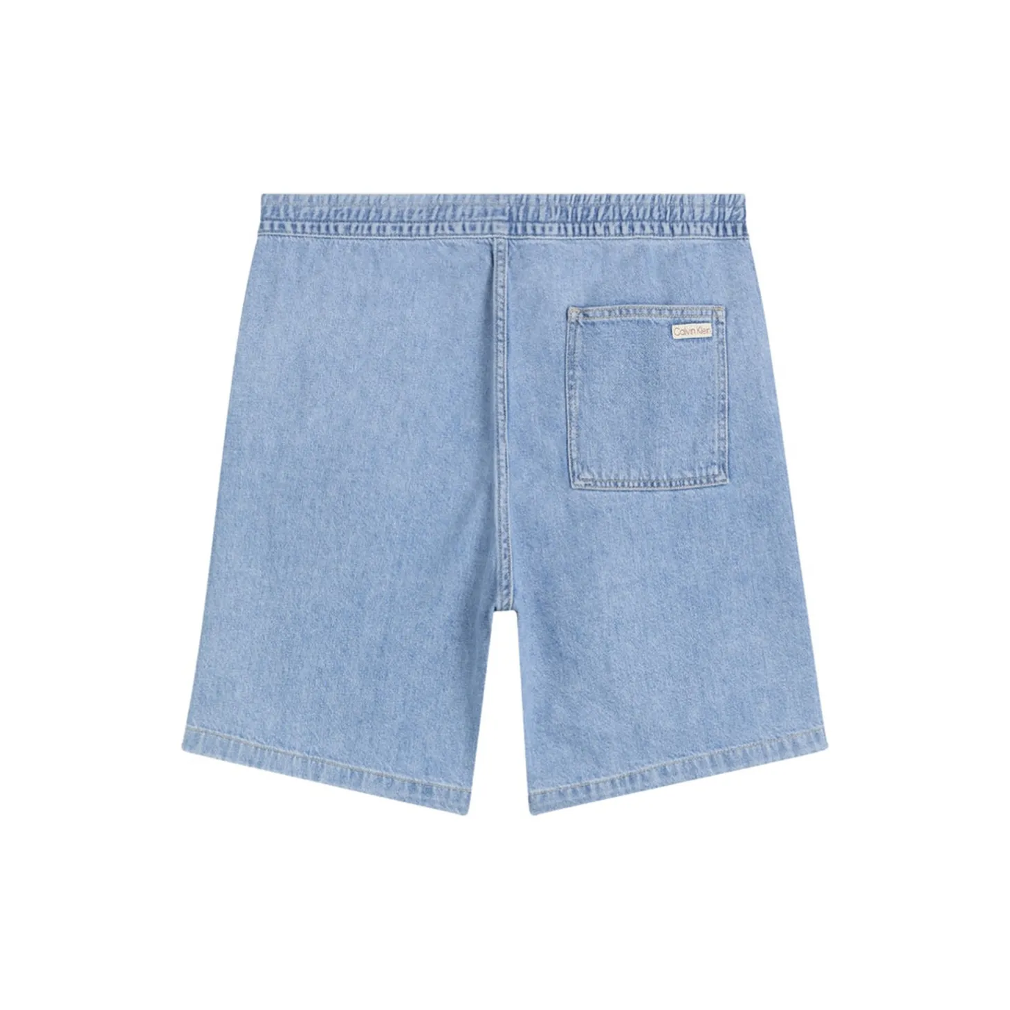 PULL ON RELAXED DENIM SHORT