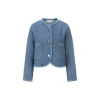 Quilted denim jacket