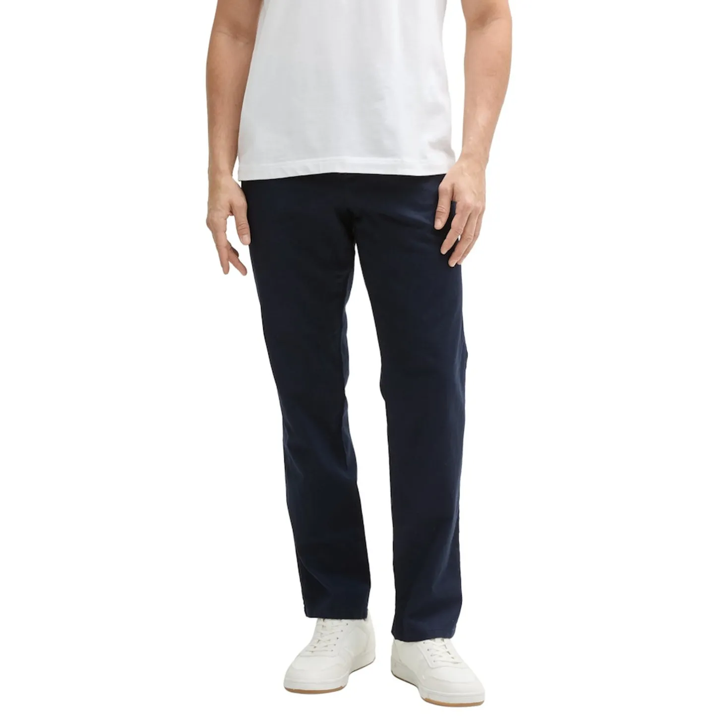 Regular linen chino pants