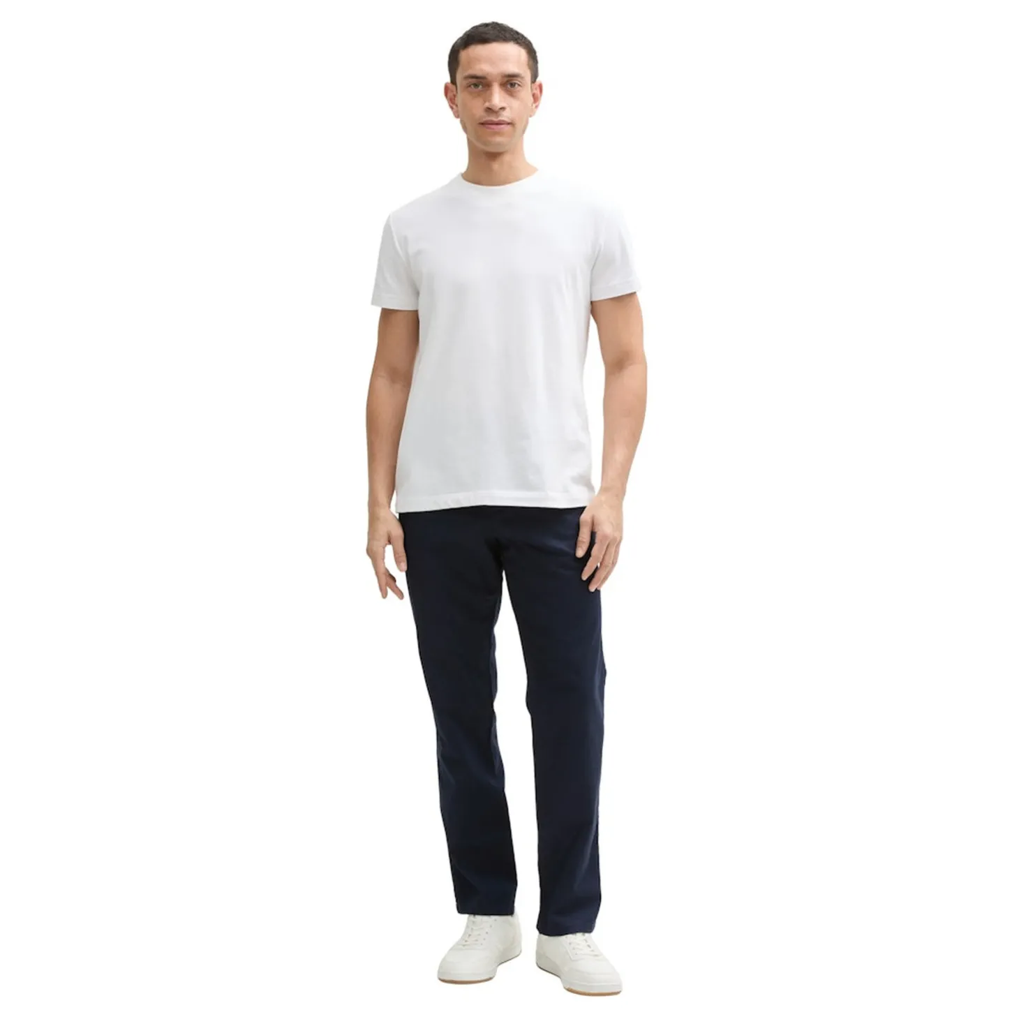 Regular linen chino pants