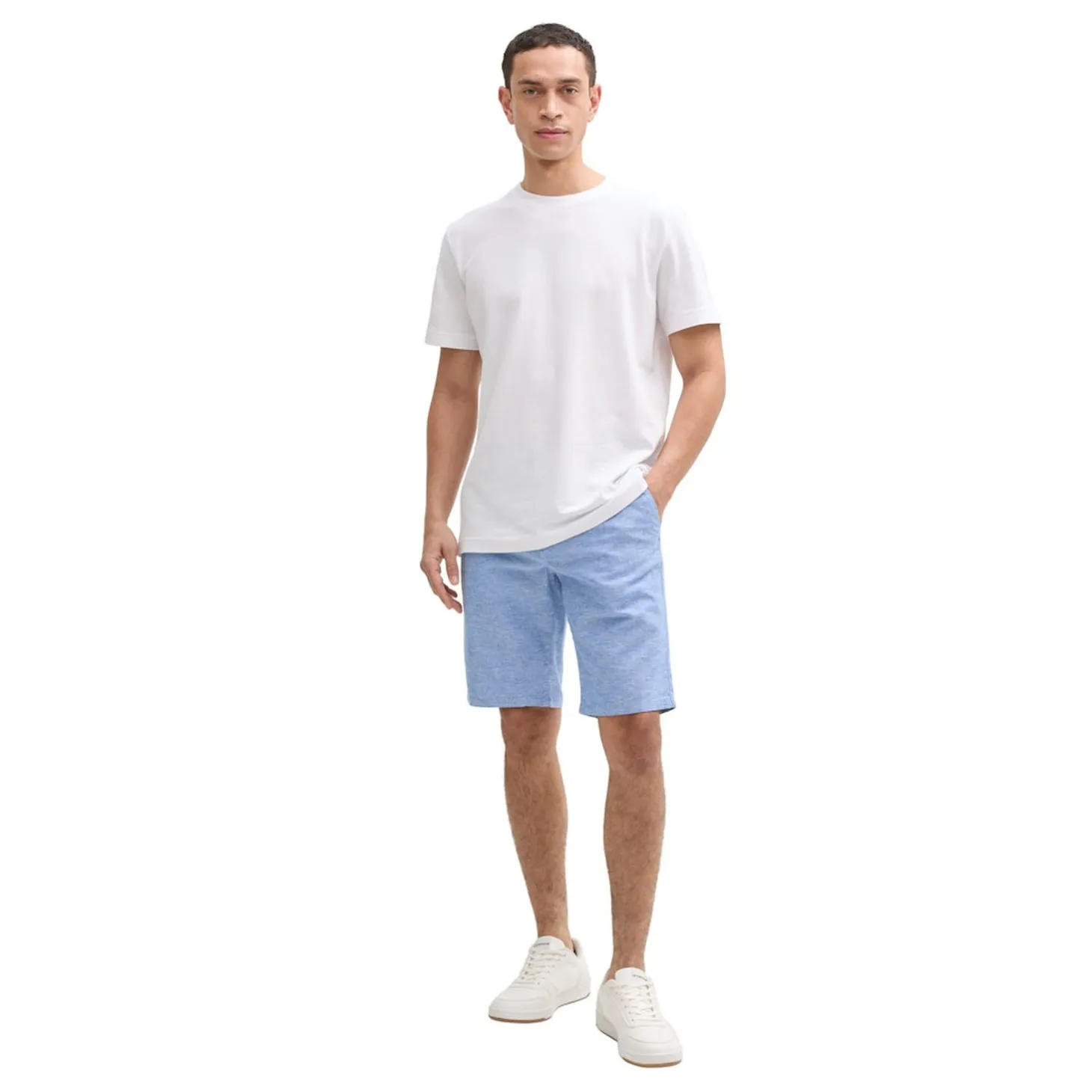 Regular linen chino shorts