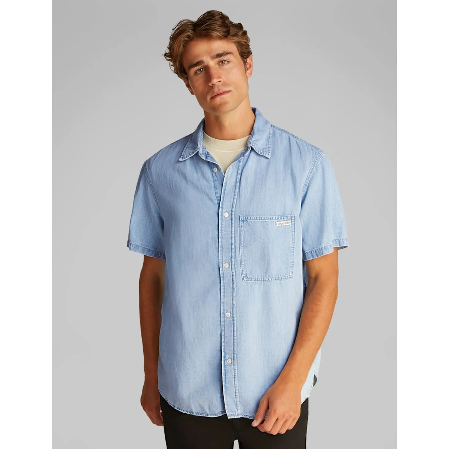 REGULAR SS DENIM SHIRT