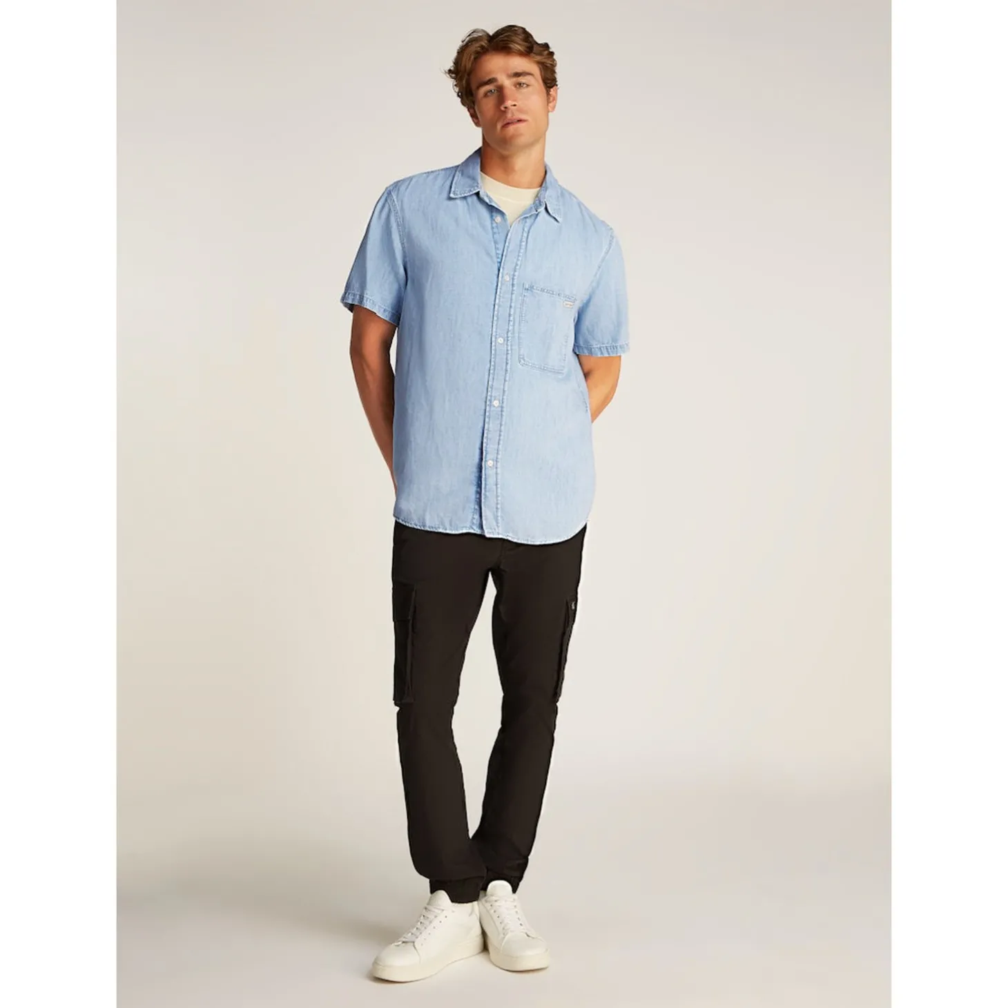 REGULAR SS DENIM SHIRT