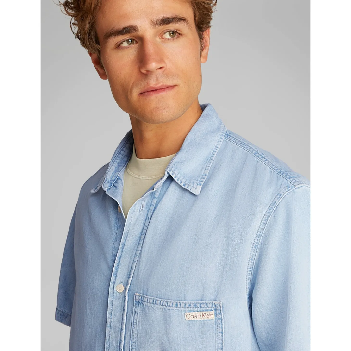 REGULAR SS DENIM SHIRT