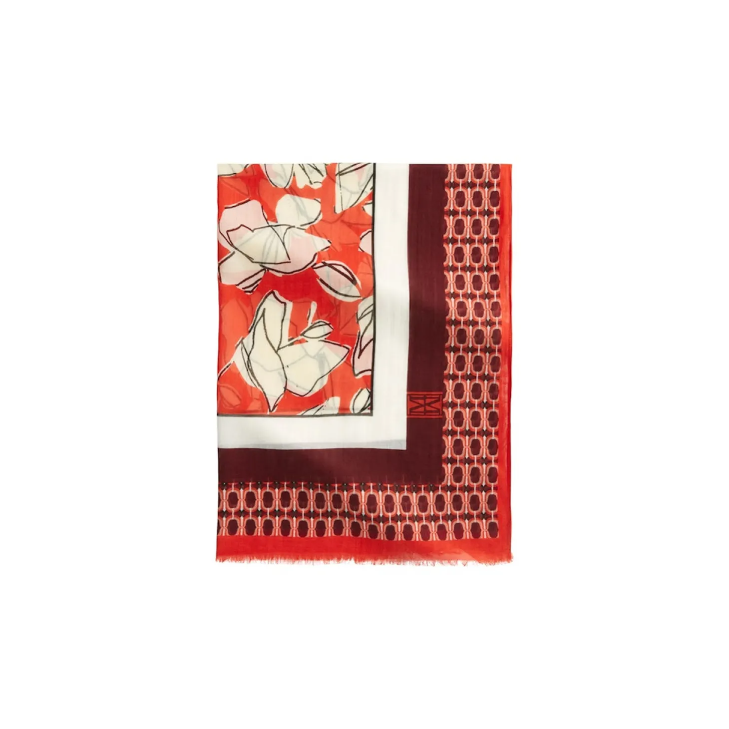 Scarf, woven, cotton-modal, va