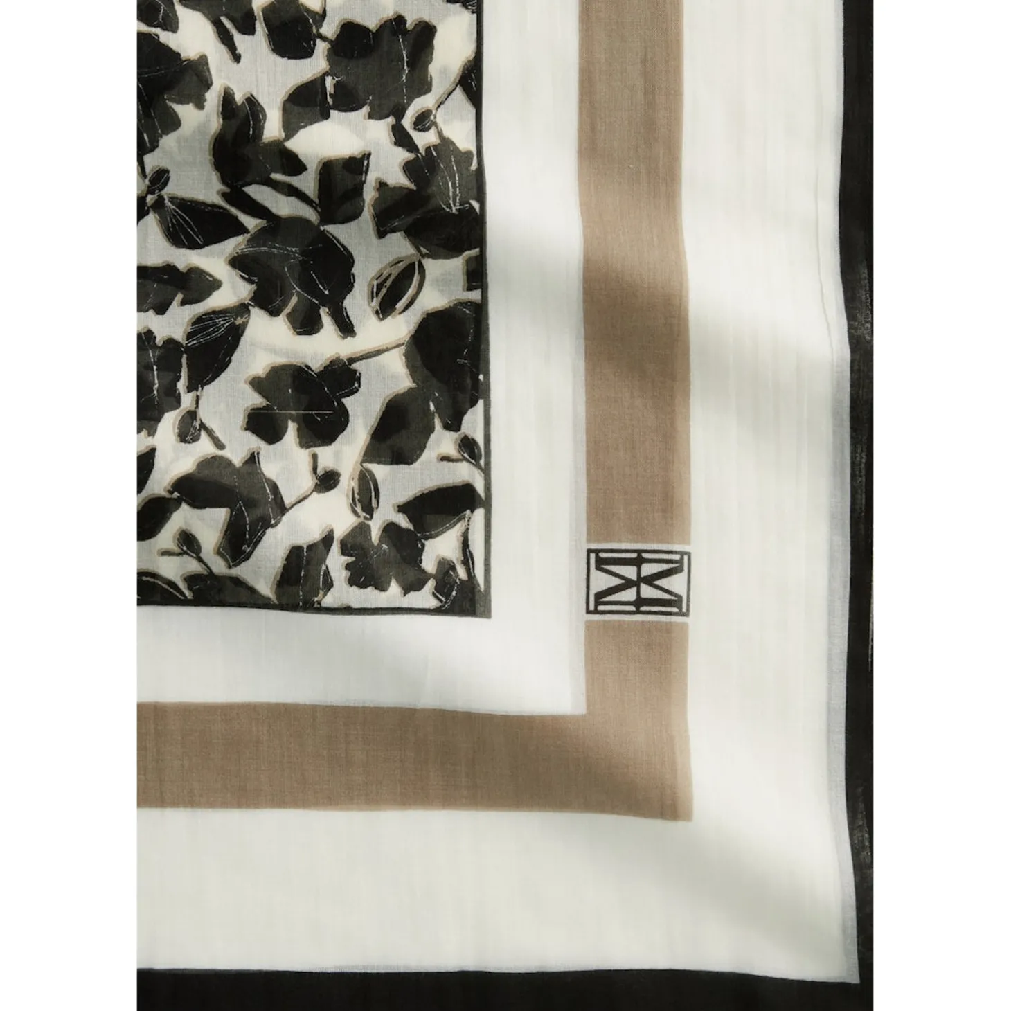 Scarf, woven, cotton-modal, va