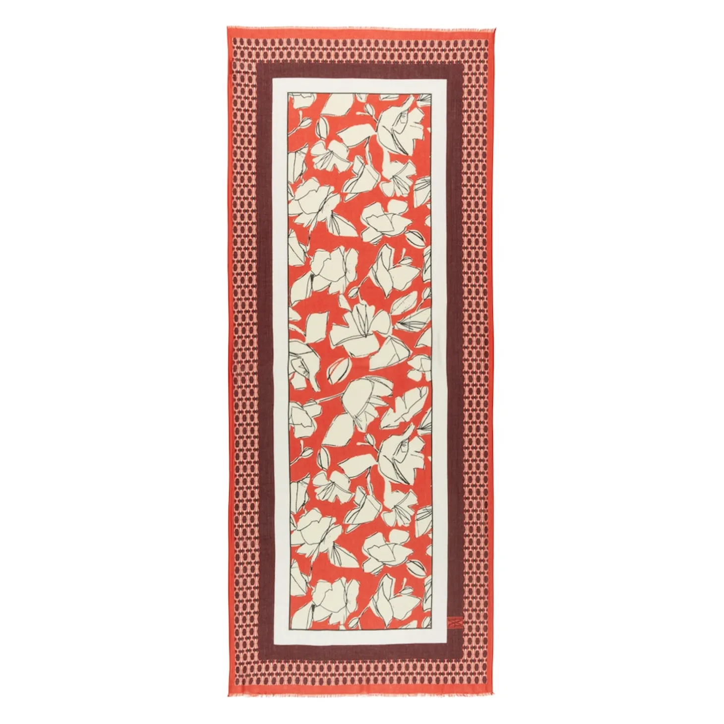 Scarf, woven, cotton-modal, va