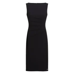 SCUBA CREPE NS GATHERED DRESS