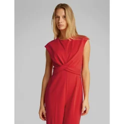 SCUBA CREPE TWIST FRONT JUMPSU
