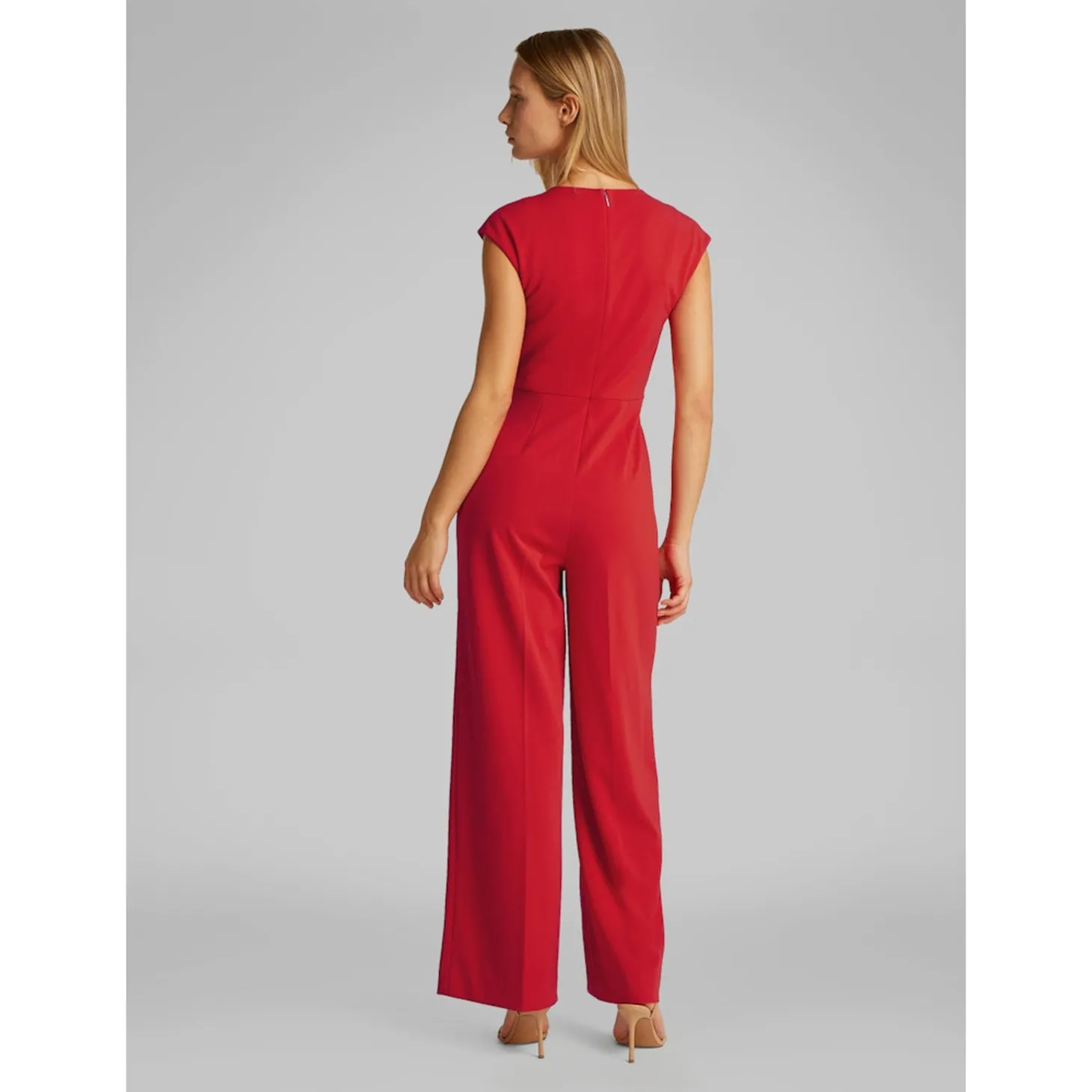 SCUBA CREPE TWIST FRONT JUMPSU