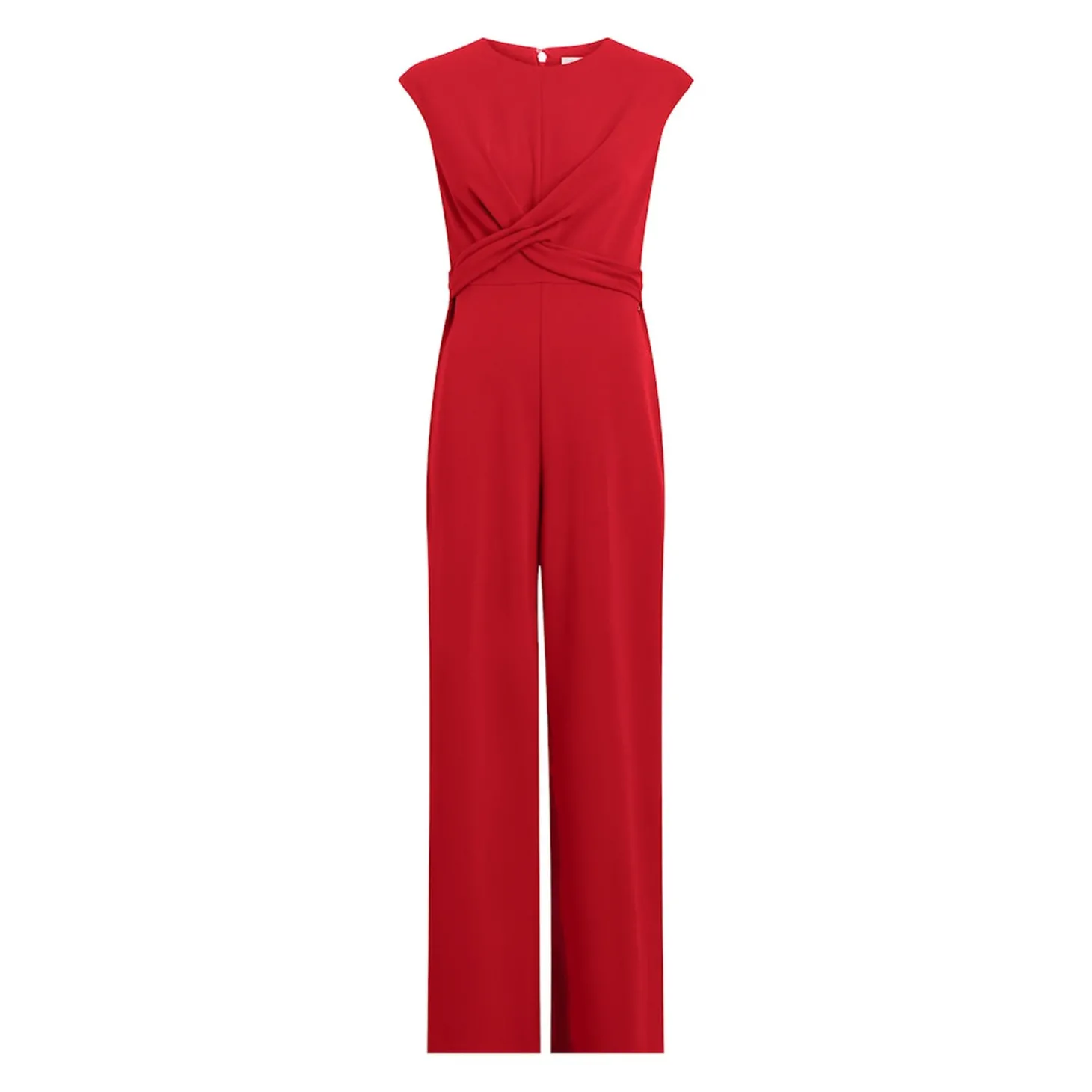 SCUBA CREPE TWIST FRONT JUMPSU