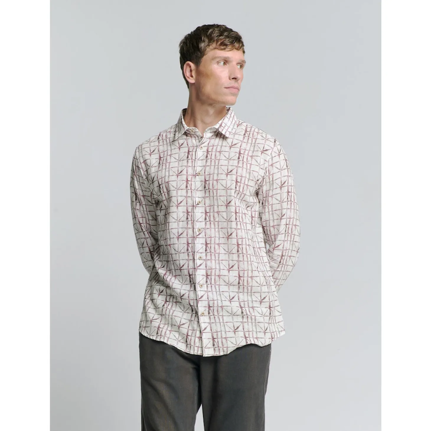 Shirt Allover Printed With Lin