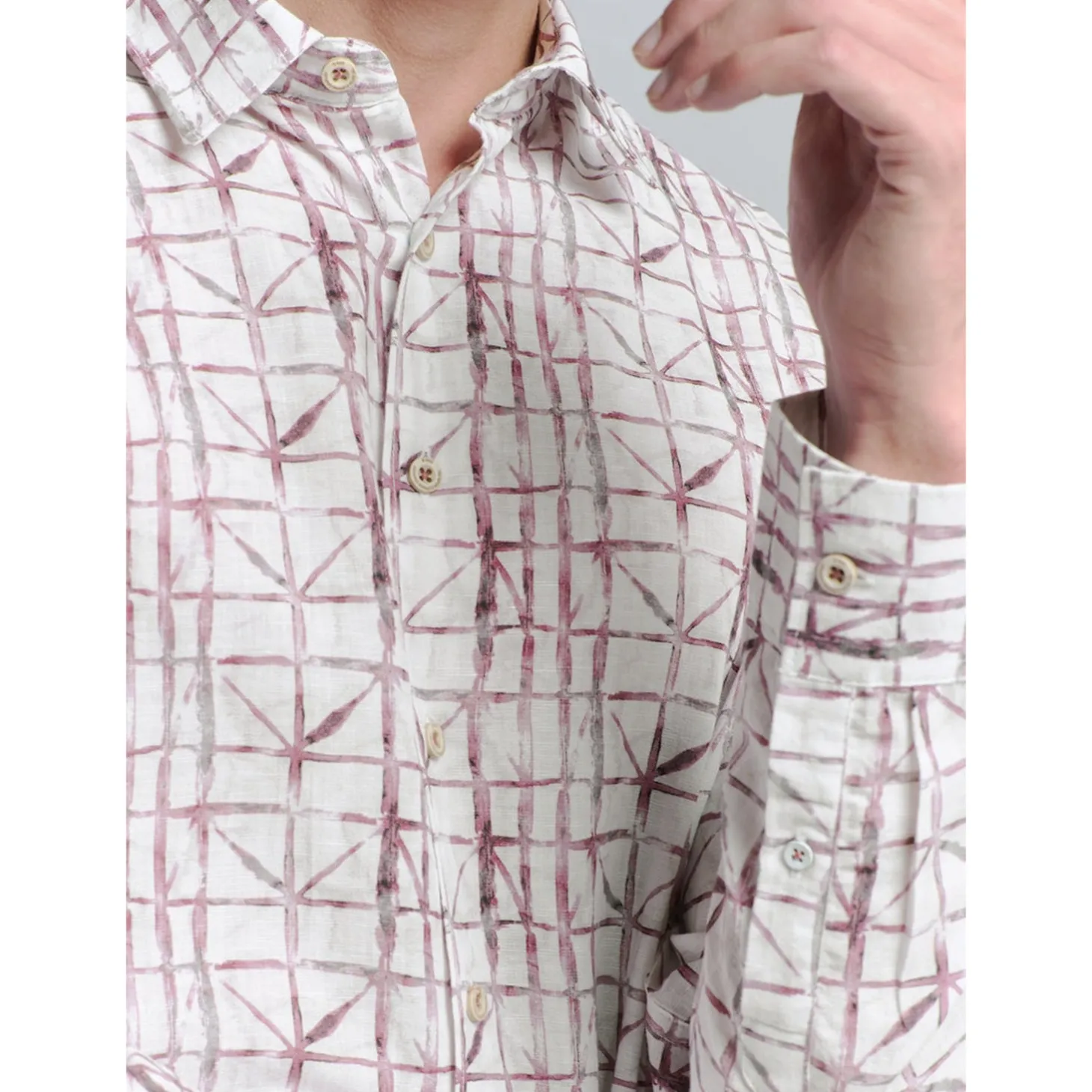 Shirt Allover Printed With Lin