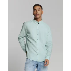 Shirt Granddad Solid With Line