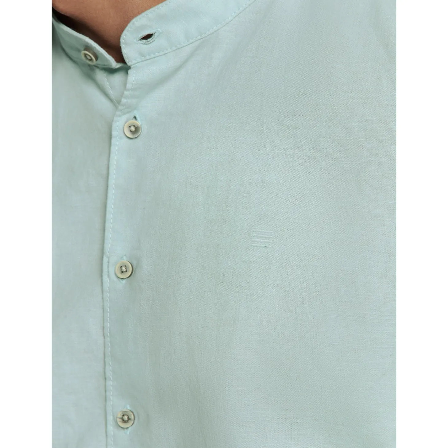 Shirt Granddad Solid With Line