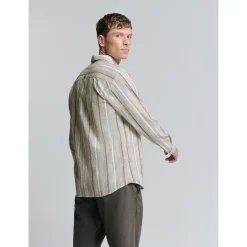 Shirt Slub Multi Coloured Stri