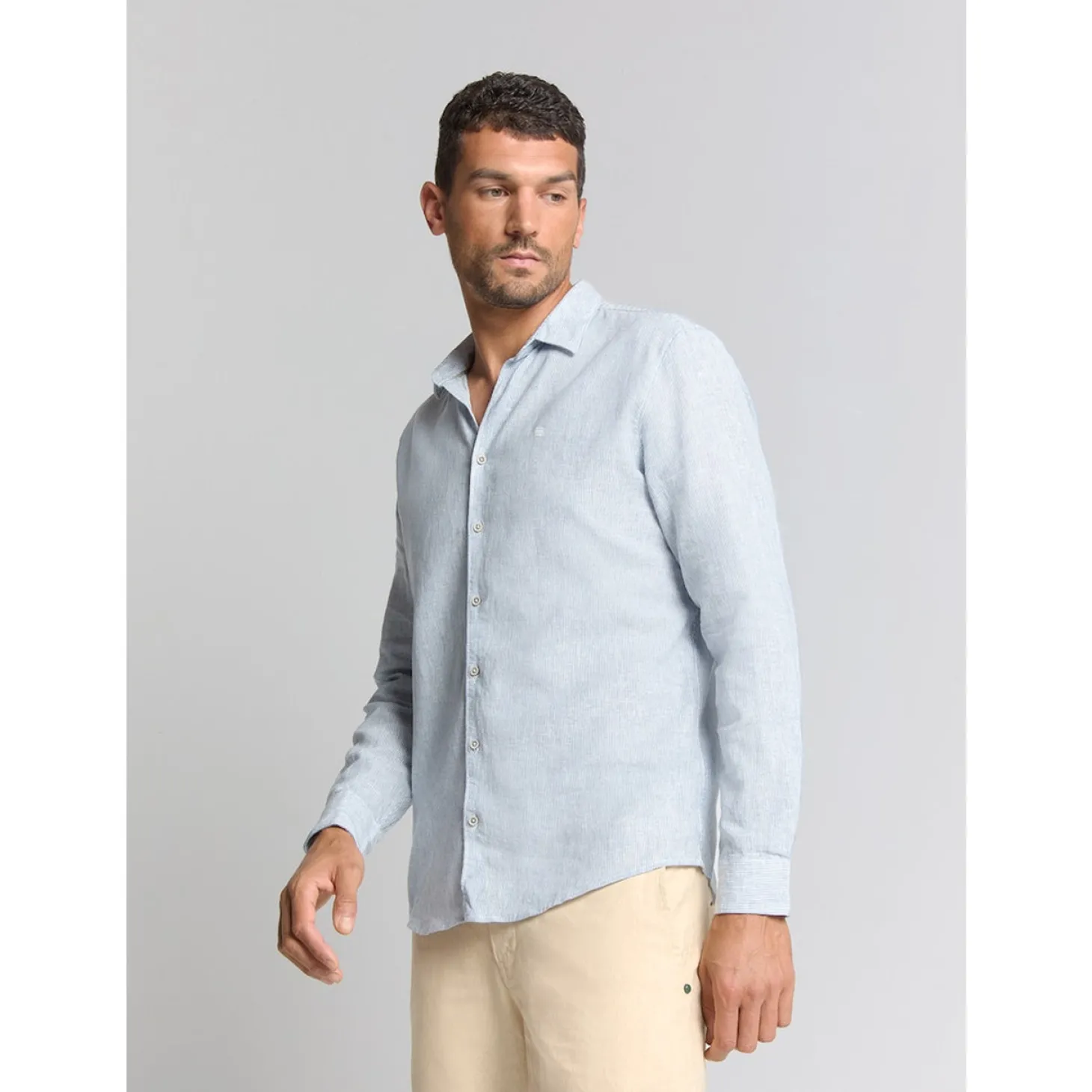 Shirt Verical small stripes Wi