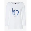Shirt with Print Painted Heart