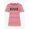 Shirt with Stripes and Print w