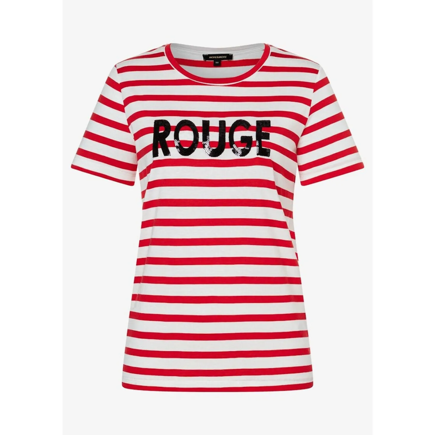 Shirt with Stripes and Print w