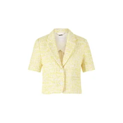Short leeved boucle blazer