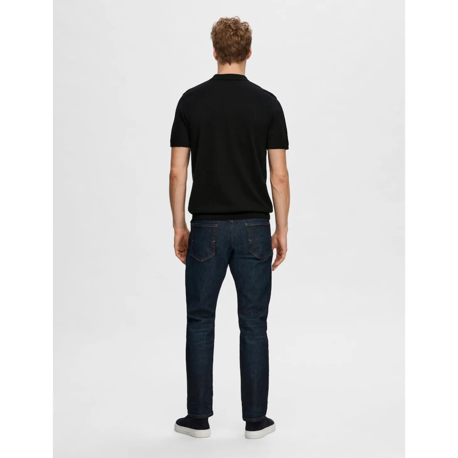 SLHBERG SS KNIT POLO NOOS