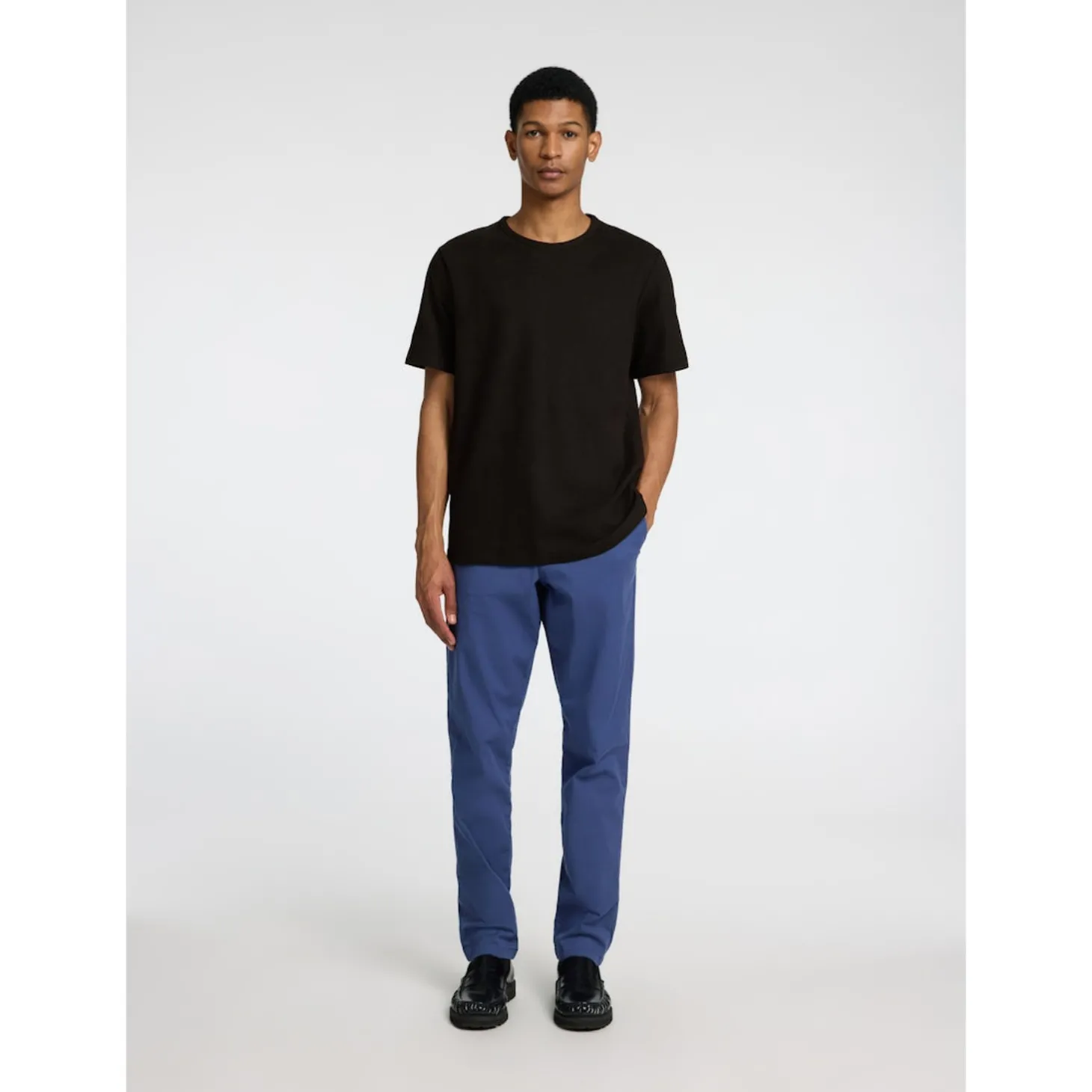 SLHJOSEPH PIQUE SS O-NECK TEE